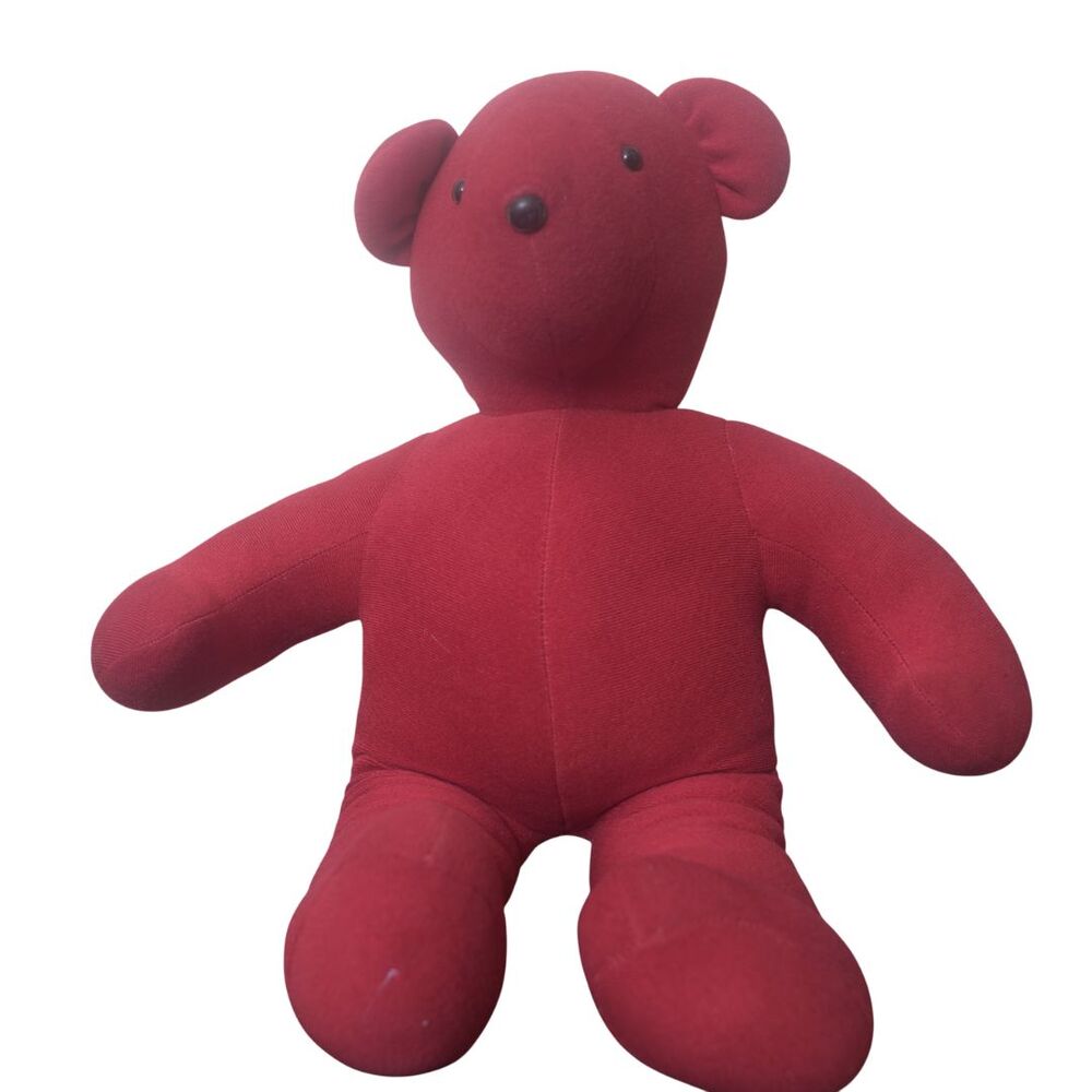 Vintage North American Bear Co. Plush Red Bear in Faux Fur Coat Lauren Bacall - Picture 5 of 11